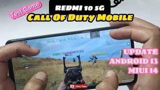 Redmi 10 5G Call Of Duty Mobile Update Android 13 MIUI 14 Test Game | Handcam