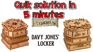Cluebox -SOLUTION- Davy Jones'Locker - IdVenture - locker ESCAPE ROOM BOX - 5 minutes solution