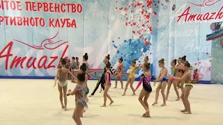 Художественная гимнастика показательное выступление СК Амуаж Девчата