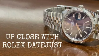 New Rolex Datejust 36mm. Up close and personal.