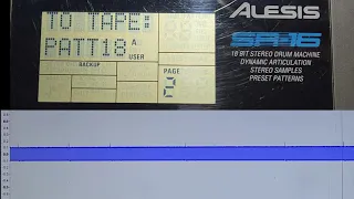 Alesis SR-16 tape backup function and sound!