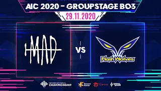 MAD Team vs Flash Wolves | Bảng B ngày 8 [29.11.2020] - AIC 2020