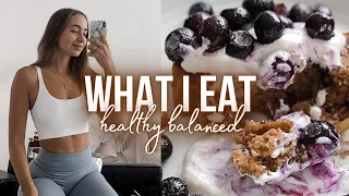 WHAT I EAT IN A DAY (healthy & easy) + HOW I TRAIN // annrahel