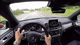 2017 Mercedes GLE Coupe 350d 60 FPS POV/test drive acceleration