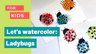 How To Paint A Ladybugs For Kids - Kids Art Class Tutorials