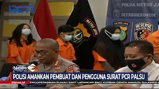 Kepolisian Amankan 7 Tersangka Pembuat serta Pemakai Surat PCR Palsu - SIP 26/01