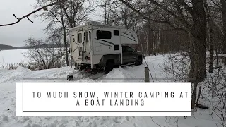 Winter Camping Northern Minnesota. Too Much Snow, I'm Running Out of Boondocking Options!