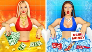 Hot vs Cold Girls Challenge | Epic War Girl on Fire vs Icy Girl | Awkward Situations by RATATA COOL