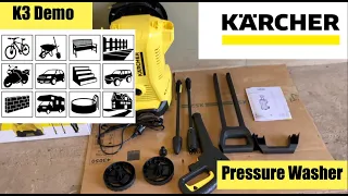 K3 Full Control Pressure Washer (Unboxing, set up, quick test with k3 Kärcher)