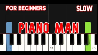 PIANO MAN [ HD ] - BILLY JOEL | EASY PIANO