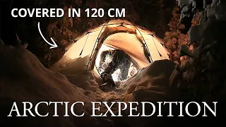 10-Day Winter Camping Expedition | MASSIVE SNOWFALL Dog Sledding & Hot Tent