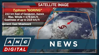 Typhoon Goring continues to weaken while moving over PH sea | ANC