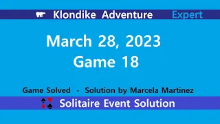 Klondike Adventure Game #18 | March 28, 2023 Event | Expert