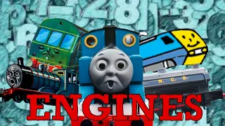 The North Western Railway has How Many Engines?