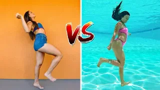 Underwater Dance Challenge! Dancing Underwater | CloeCouture