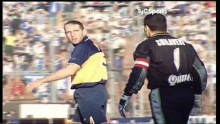 Pelea entre Palermo y Chilavert en el medio de Vélez - Boca