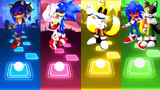 Sonic Exe vs Sonic Amy Exe vs Tails Exe vs Sonic Tails Exe - Tiles Hop Edm Rush