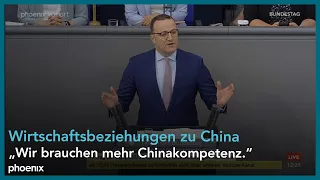 Bundestagsdebatte zu den Wirtschaftsbeziehungen zu China am 17.05.24