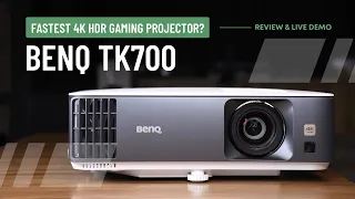 Benq TK 700 Review and Live Demo | Best 4K HDR Gaming and Atmos Projector? Price in India