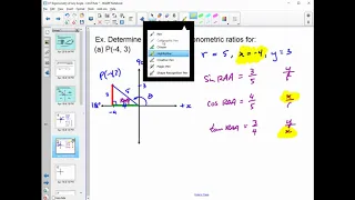 MCR3U - Trig 07vt2 - Trig of Any Angle & CAST Rule