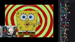 xQc dies Laughing at the most random Spongebob clip!!!