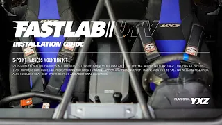 FASTLAB UTV 5-POINT HARNESS MOUNTING KIT INSTALL GUIDE FOR THE YAMAHA YXZ