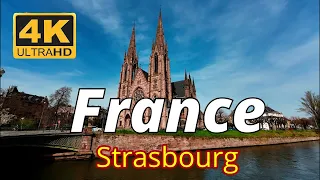 Strasbourg France 4k | France in 4k | Europe Vlog | 4k Street Walk | Travel Vlog | City walking tour