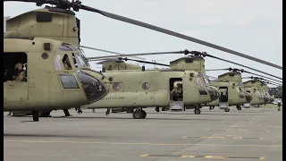 US Army Chinook CH-47F Ostend (OST/EBOS) 02 & 11 june2023