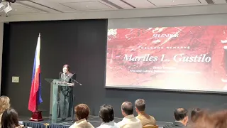 Ayala Foundation Mariles Gustilo during the Juan Luna painting unveiling