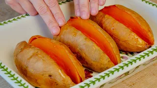 You will not stop eating sweet potatoes if you cook it this way! Easy sweet potato recipe!