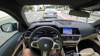 2021 BMW 4 Series M440i xDrive Coupe POV Test Drive (374 hp) by Supergimm