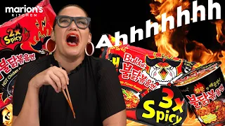 Burn, baby, BURN! It’s the spicy noodle challenge! | Marion’s Kitchen