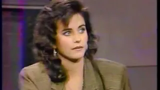 Courteney Cox on Letterman 1987