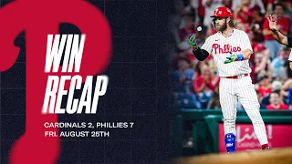 Cardinals vs. Phillies Game Highlights (8/25/23) | MLB Highlights