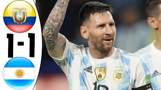 Ecuador vs Argentina 1-1 All Goals and Highlights Extended 2022