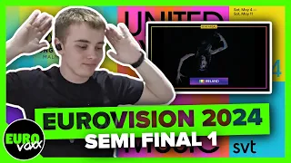 EUROVISION 2024: SEMI FINAL 1 - 2ND REHEARSALS (REACTION)