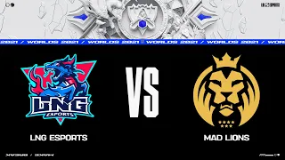 MAD vs. LNG | Worlds Group Stage Day 7 | MAD Lions vs. LNG Esports (2021)