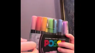 Opening 3 new packs of POSCA Markers! ASMR warning ⚠️😂