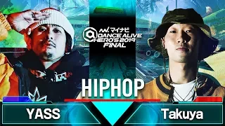 YASS vs Takuya  HIPHOP SEMI FINAL / マイナビDANCE ALIVE HERO'S 2019 FINAL