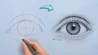 How to Draw a Realistic Eye in Pencil - Step by Step