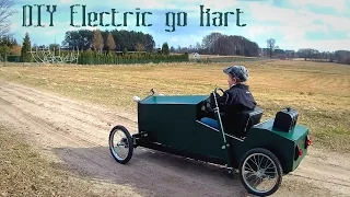 Homemade electric go kart for kids in vintage style - DIY build - part 1