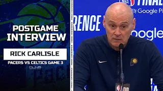 Rick Carlisle: “I just watched the ending so you don't need to remind me." | Pacers vs Celtics G3