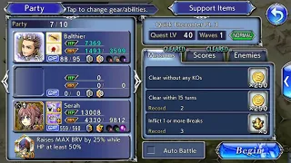 DFFOO Wolf & Alpha Wolf (Wolf) Baltier LC (Quick Encounter Pt. 3)