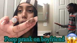 WIPING POOP ON MY BOYFRIEND PRANK 😶