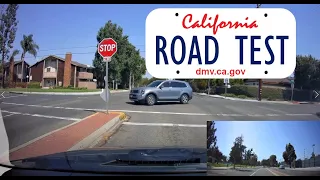 Santa Ana DMV Full Road Test with Precheck and Rear View  Dash Cam (Orange County, CA)