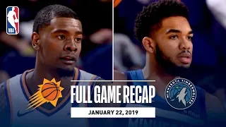 Full Game Recap: Timberwolves vs Suns | Towns Stuffs The Stat Sheet In Phoenix