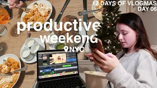 a productive NYC weekend in my life (ft. a brutally honest chat) | 12 DAYS OF VLOGMAS 06