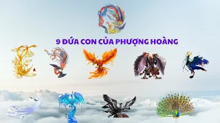 Phượng hoàng và 9 đứa con của phượng