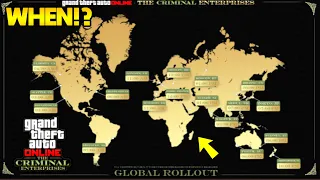What Time Does GTA 5 Online Criminal Enterprises DLC Update Release Today?*ALL TIMEZONES*