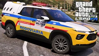 GTA V PMMG - POLÍCIA RODOVIÁRIA RECUPERA VEÍCULO ROUBADO EM CIDADE | CHEVROLET MONTANA 2024 - BPMRv
